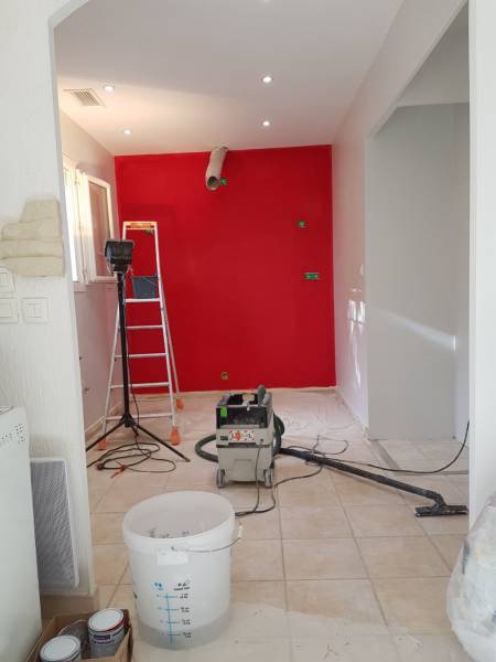 Travaux de rénovation pour installer une nouvelle cuisine Pierrefeu