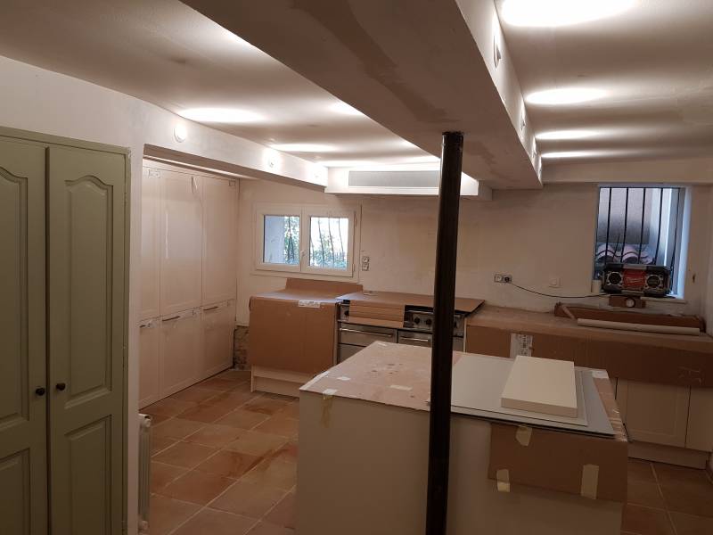 Travaux avant mise en place d'une nouvelle cuisine La Cadière d'Azur