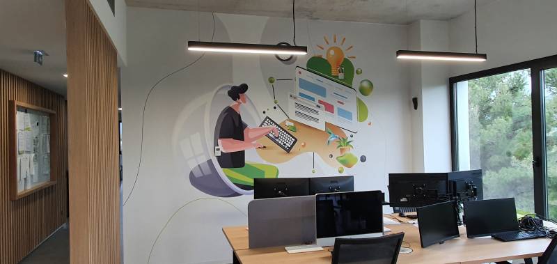 Pose de papier peint à Hyères