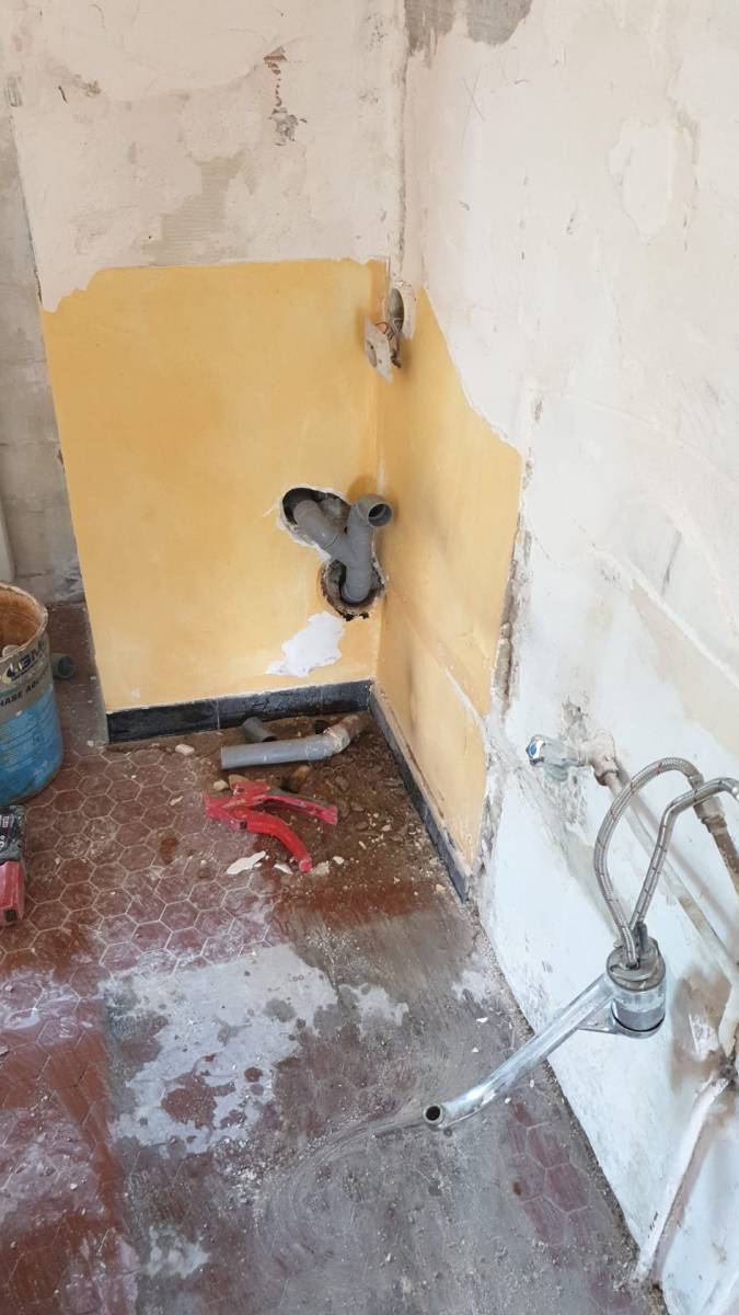 Modification plomberie pour réagencer une cuisine Toulon