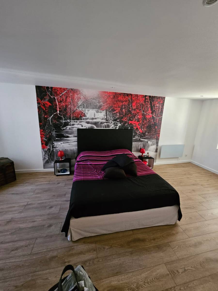 Tête de lit en papier peint décoratif Solliès-Pont