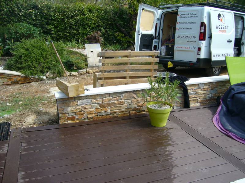 Création de mur de pierre de parement pour votre jardin près de Toulon